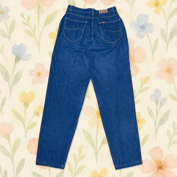 Vintage 1980s Lee Riders High Waisted Pleat Mom Jeans Women’s 12 /29x31 USA Made - Picture 2 of 8
